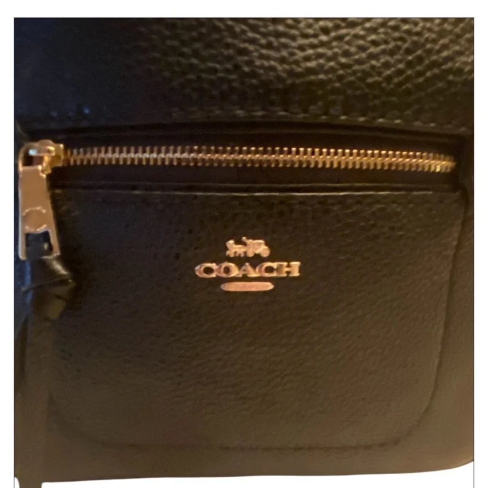 Coach Pebble Leather Andi Backpack Black F30530
